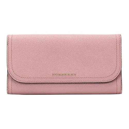 Burberry Cow Leather Wallet Women's Mist Pink