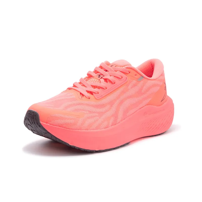 361° Anti Slip Wear Resistant Breathable Lightweight Low Top Running Shoes Men's Fluorescent Begonia Pink-1
