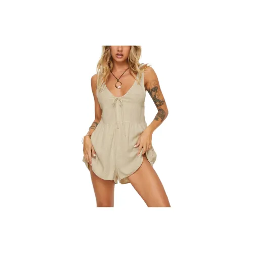 PRINCESS POLLY MACKELLAR ROMPER Bodysuits Women's BEIGE/Beige