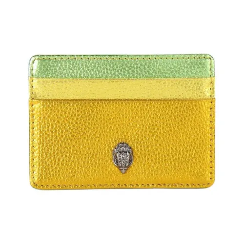 Kurt Geiger London Pebbled Cow Leather Card Holder Women's Yellow