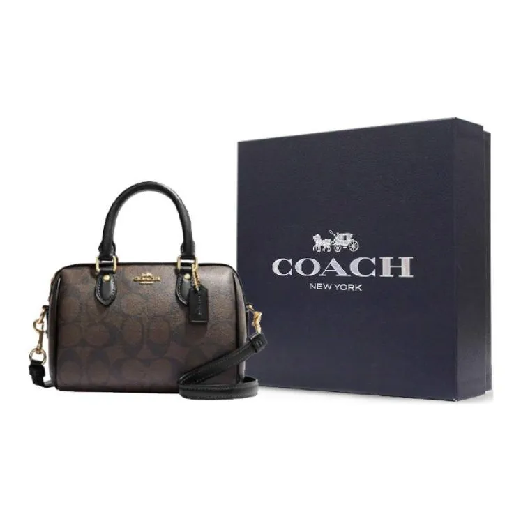 COACH Mini Rowan Crossbody In Signature Canvas-8