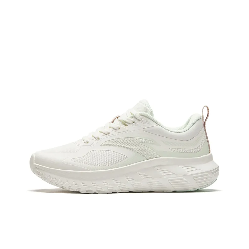 Anta Anti Slip Wear Resistant Low Top Casual Running Shoes Women's White-0