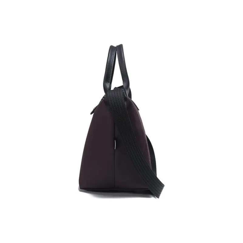 LONGCHAMP Canvas Dumpling Bag Crossbody Handbags Small Size Women's Deep Red-3