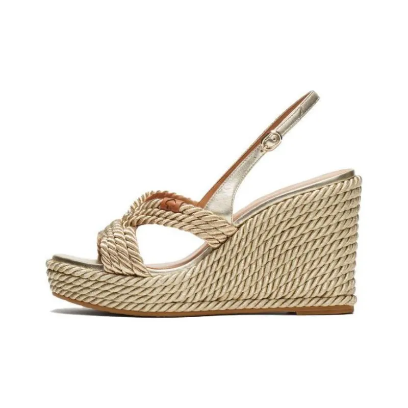 Kate Spade Strap Sandals 10cm Women's Gold-0