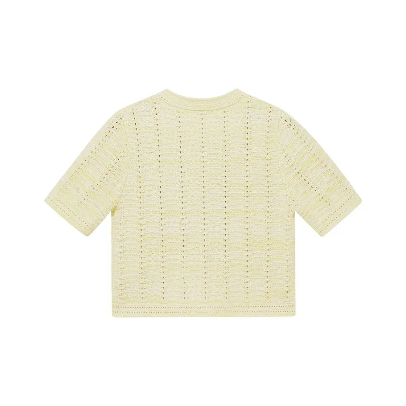 D'zzit T Shirts Women's Light Yellow-1