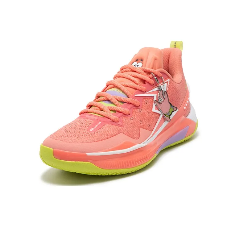 361° BIG3 5.0 Quick Basketball Shoes Unisex Low Top Starfish Pink/361 Degrees White-1