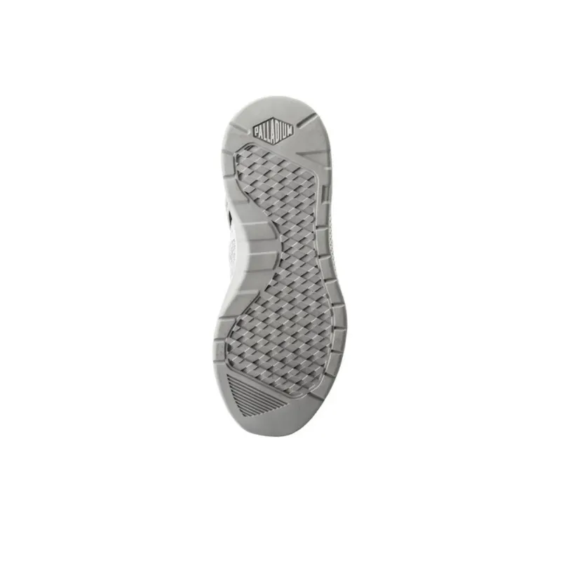 Palladium Ax_eon Lace Anti-Slip And Wear-Resistant Breathable Mid-Top Sports Casual Shoes Women's White Gray-4