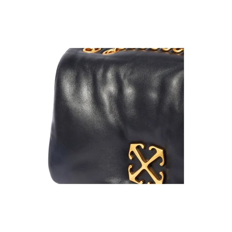OFF-WHITE Jitney Logo Plaque Puffer Shoulder Bag-4