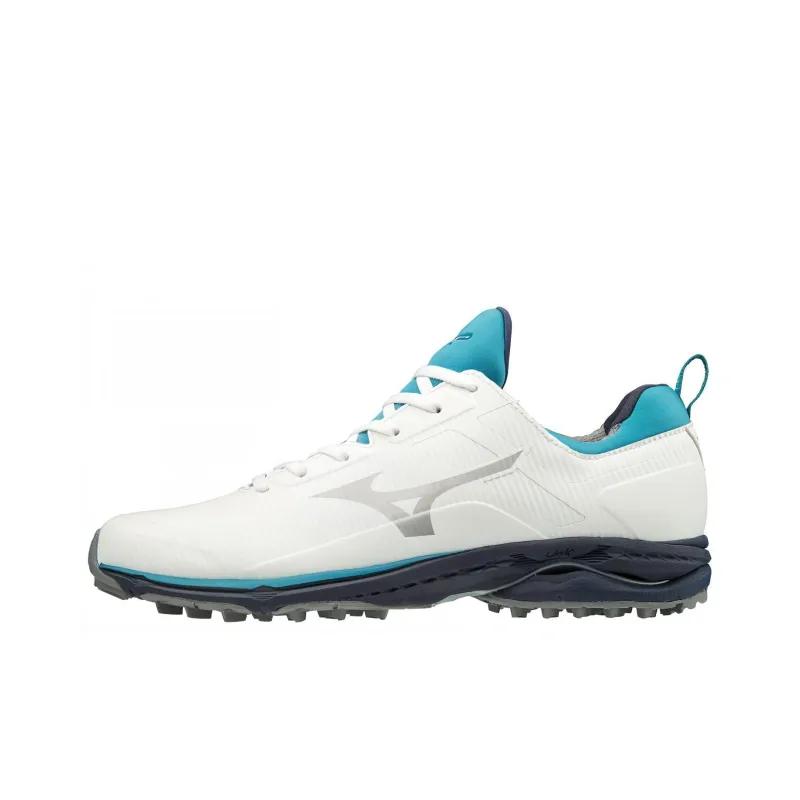Mizuno Wave Cadence Spikeless Cushioning Anti-Slip Wear-Resistant Breathability Low-Top Golf Shoes Men's White Green-0