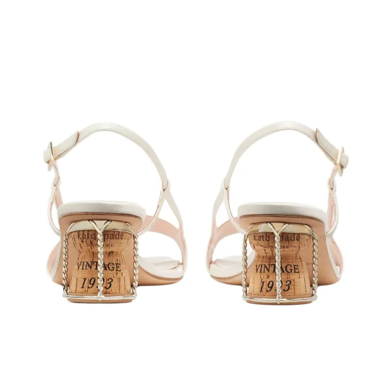 Kate Spade Strap Sandals 5cm Women's White-2