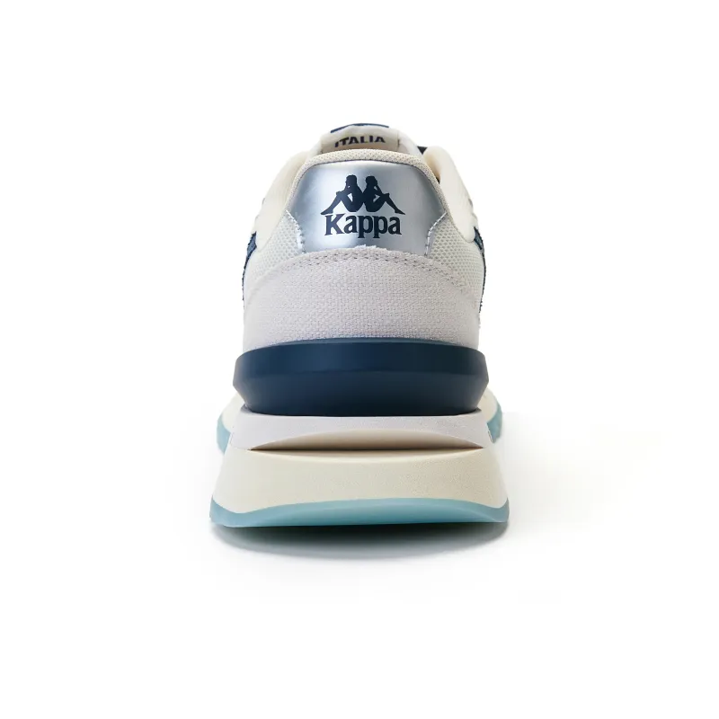 Kappa Anti Slip Wear Resistant Low Top Casual Running Shoes Unisex White Blue-3
