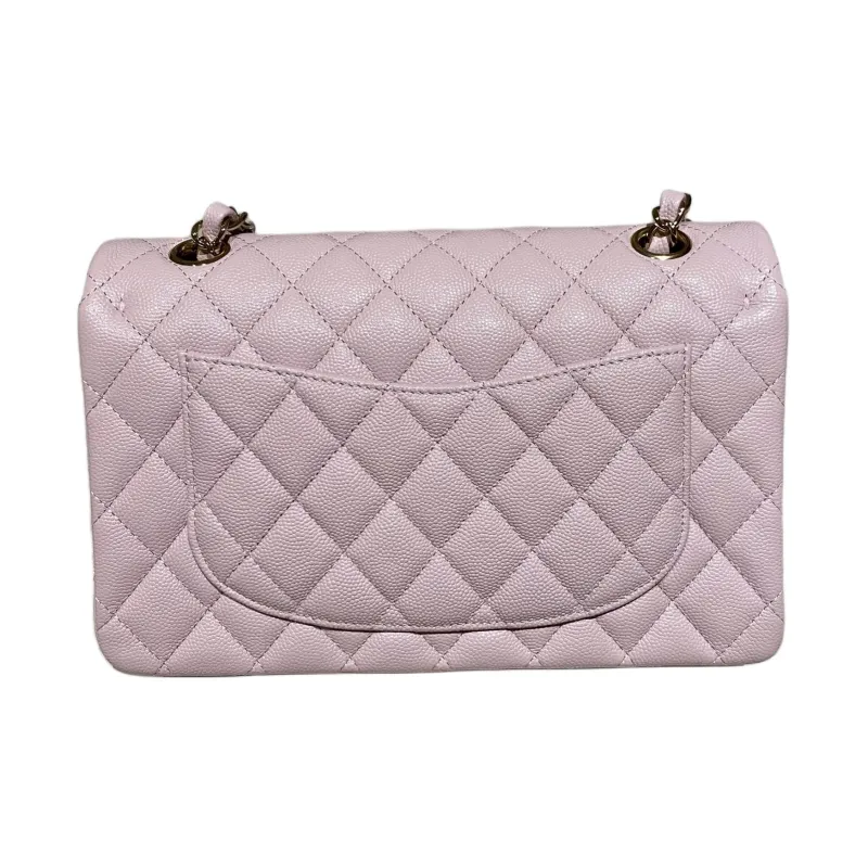 CHANEL Classic Flap CF Grain Caviar Calfskin Shoulder Bag, Crossbody Bag Trumpets Women's Cherry Blossom Pink-2