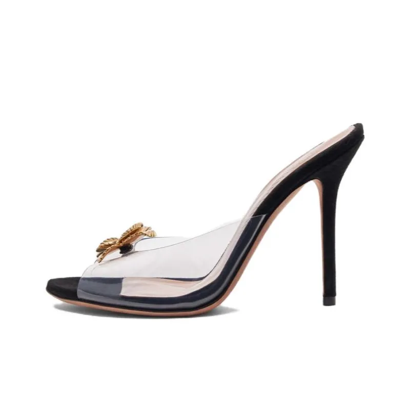 Blumarine Slide Slippers 10.5cm Women's Black-0