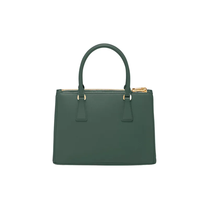PRADA Leather Shoulder Bag Crossbody Bag Handbag Medium Size Women's Emerald-1