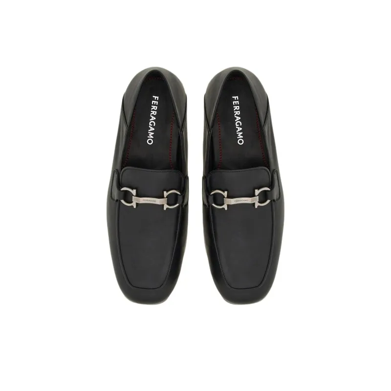 FERRAGAMO Gancini Leather Loafers-3