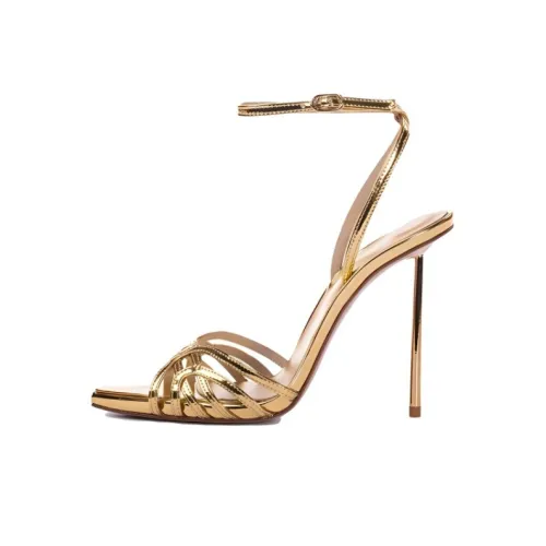 Le Silla 90mm Metallic Patent Leather Sandals