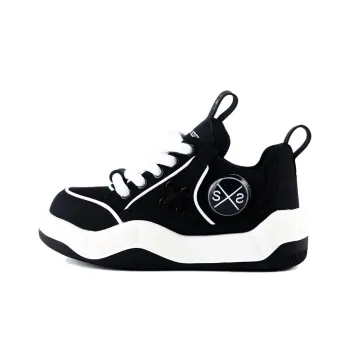 SIMON SCOTT SS Slip-Resistant Breathable Lightweight Height Increasing Low-Top Casual Shoes Unisex Black