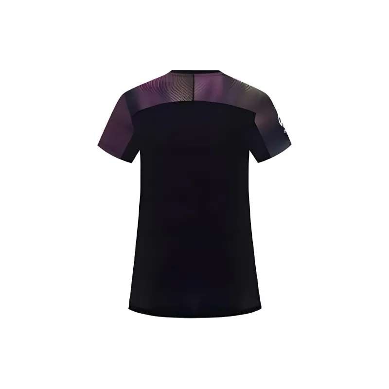NORTHLAND PROFESSIONAL SS24 Short-Sleeved T-Shirts Women's Pure Black With Xiaxiang Print-1