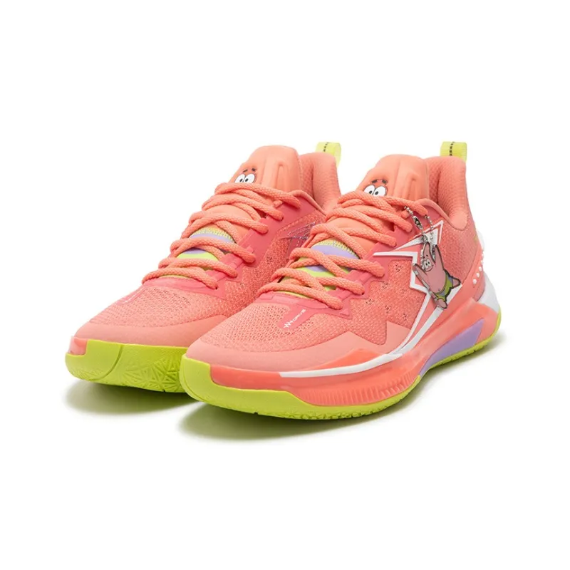 361° BIG3 5.0 Quick Basketball Shoes Unisex Low Top Starfish Pink/361 Degrees White-2