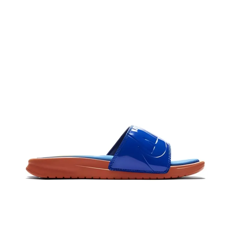 Nike Benassi Slides 'Vintage Coral Racer Blue' Women's-1