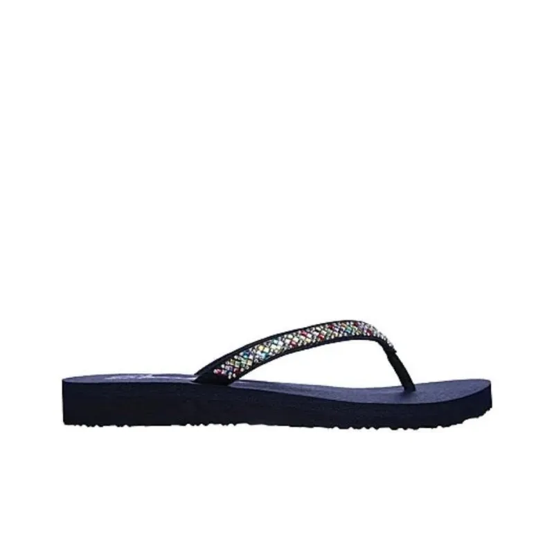 Skechers Meditation Flip Flops Women's Black-4