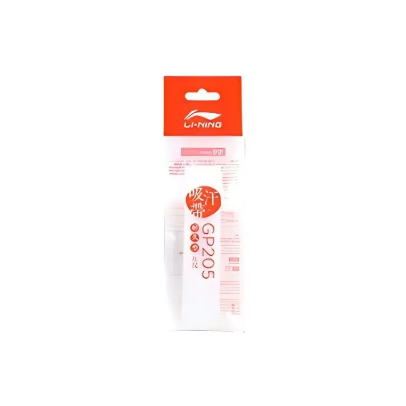 LiNing Badminton Grip Tape White PU Thin GP205 1 Pack-0