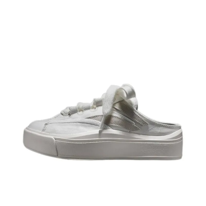 LiNing Abrasion Resistant Low Top Casual Shoes Women's White-0