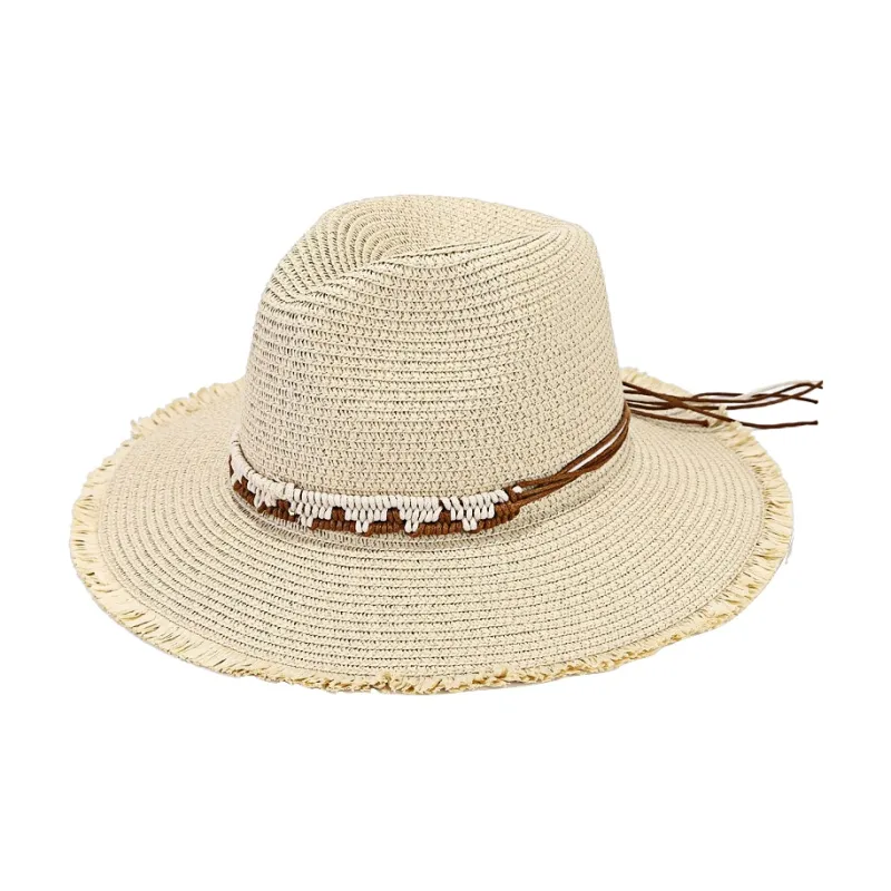 MUSTKOO Straw Woven Sun Protection Hats Unisex-1