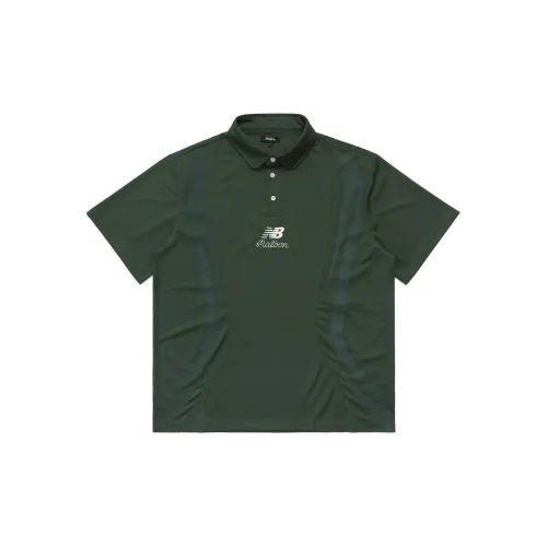 New Balance MALBON Co-branded Model Polo Shirts Unisex Green