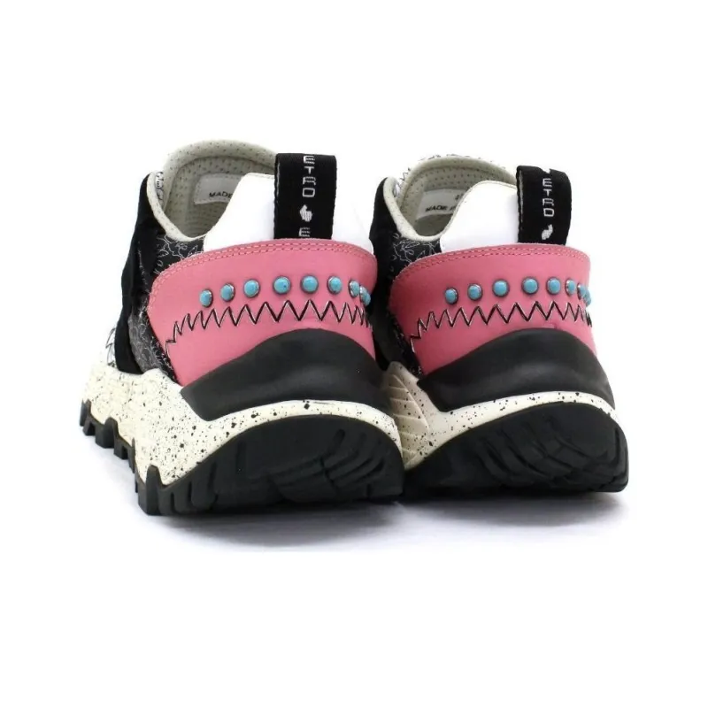 ETRO Pegaso Anti-Slip And Wear-Resistant Lightweight Low-Top Sports Casual Shoes Women's Black-3