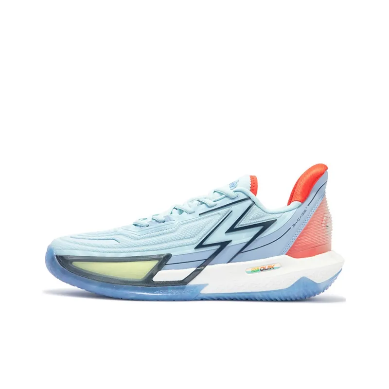 361° BIG3 4.0 Quick Pro Cushioning Anti-Slip Wear-Resistant Breathability Low-Top Basketball Shoes Men's Glacier Blue-0