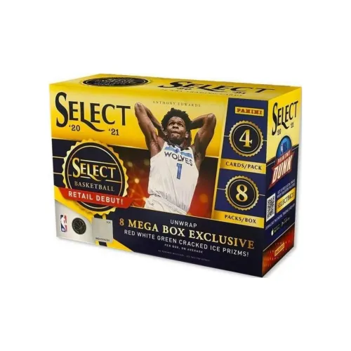 PANINI 2020 21 Select NBA Basketball Mega Box Exclusive Cracked Ice Prizms Sports Cards