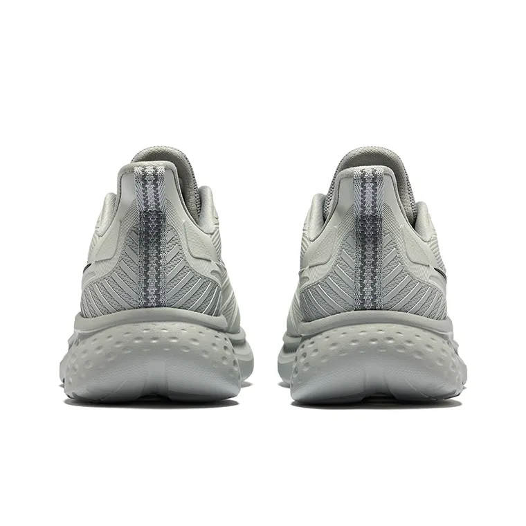 Erke Anti-Slip And Wear-Resistant Breathable Low-Top Running Shoes Men's White Dew Gray Recycling-4