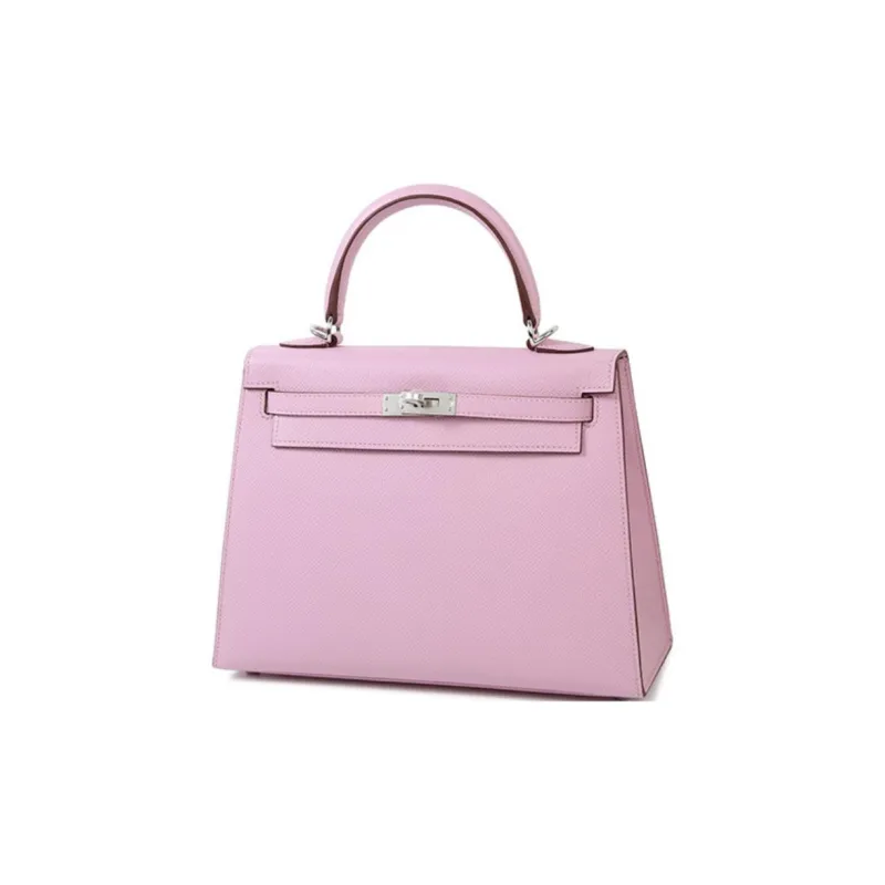 HERMES Kelly Epsom Leather Kelly Bag One Shoulder Handbags Regular Women's X9 Mauve Sylvestre Mallow Purple-1