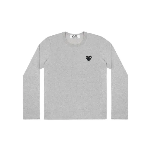 CDG Play T-Shirts Unisex Top Gray