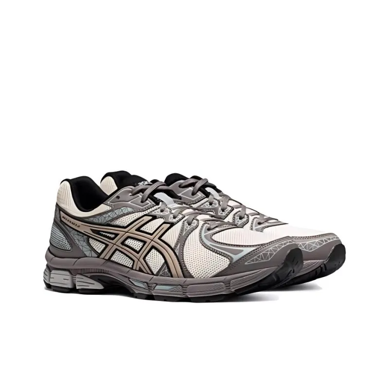 Asics Gel Exalt 2 Cushioned Wear Resistant Breathable Low Top Running Shoes Men's White gray brown-3