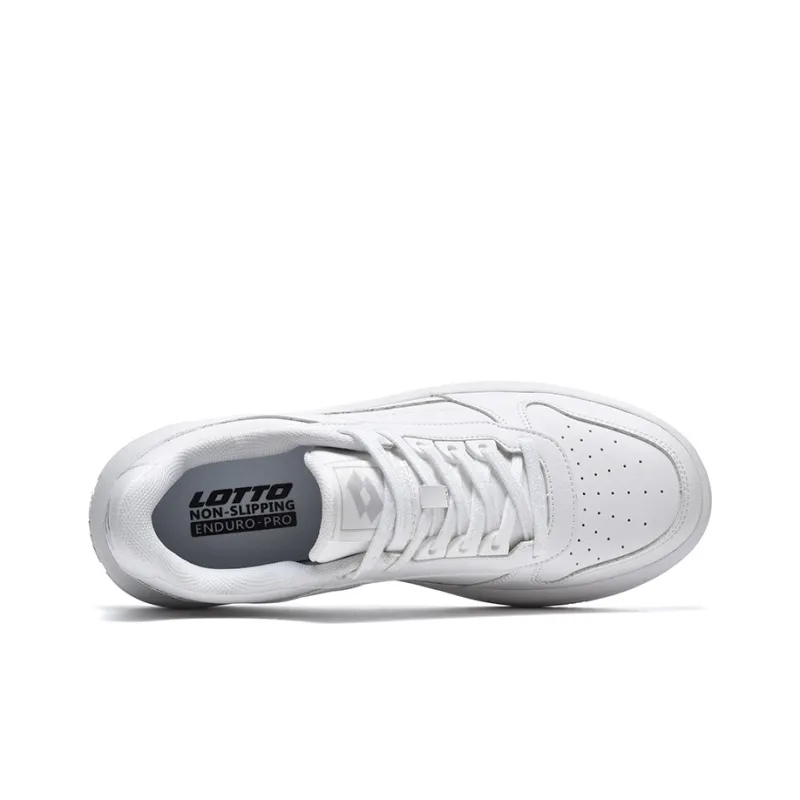 LOTTO Slip Resistant Cushioning Wear Resistant Low Top Skateboard Shoes Men's White-1