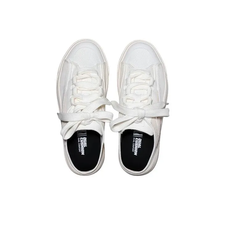 LiNing Abrasion Resistant Low Top Casual Shoes Women's White-1