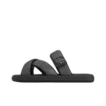 LOUIS VUITTON Slip Resistant Slide Slippers Men's Black