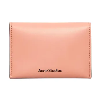 Acne Studios Calfskin Wallet Women's Pink Orange