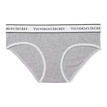 Victoria's Secret Logo Cotton Hiphugger Panty/Klarna Underpants Women's 1 Pack Gray