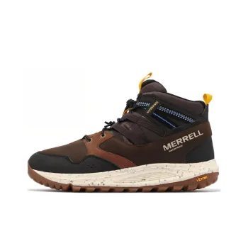 MERRELL Nova Sneaker Boot Bungee WP Shock-absorbing And Waterproof High-Top Outdoor Shoes Men's Coffee Brown