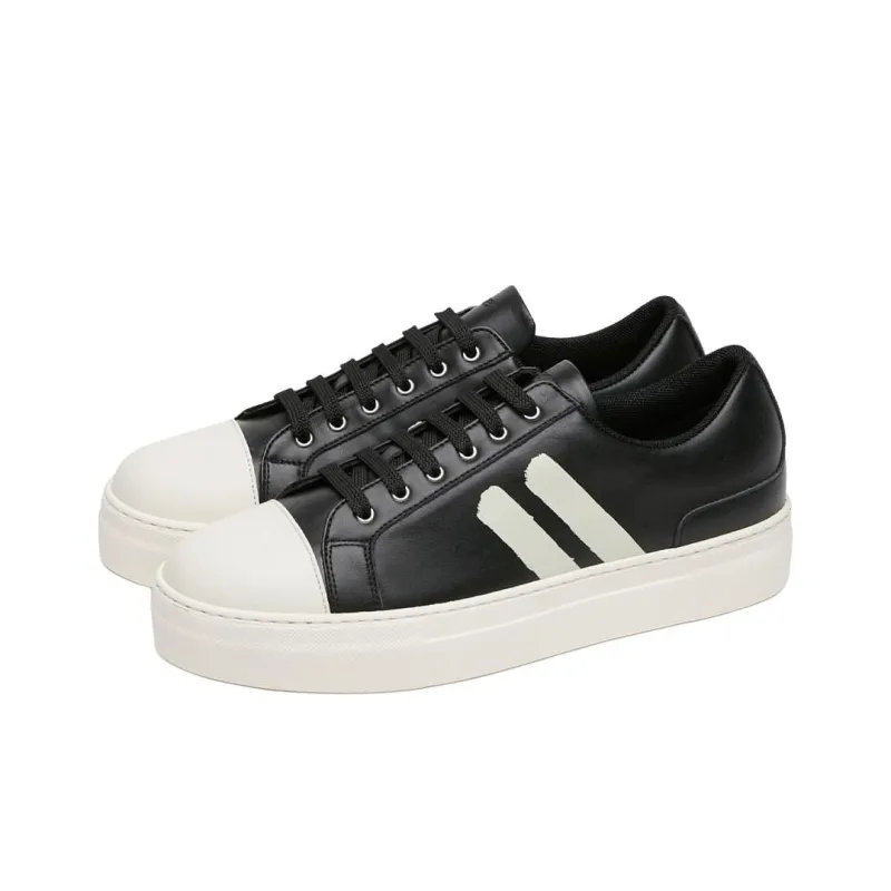 Neil Barrett Low Top Skateboard Shoes Men's Black-2