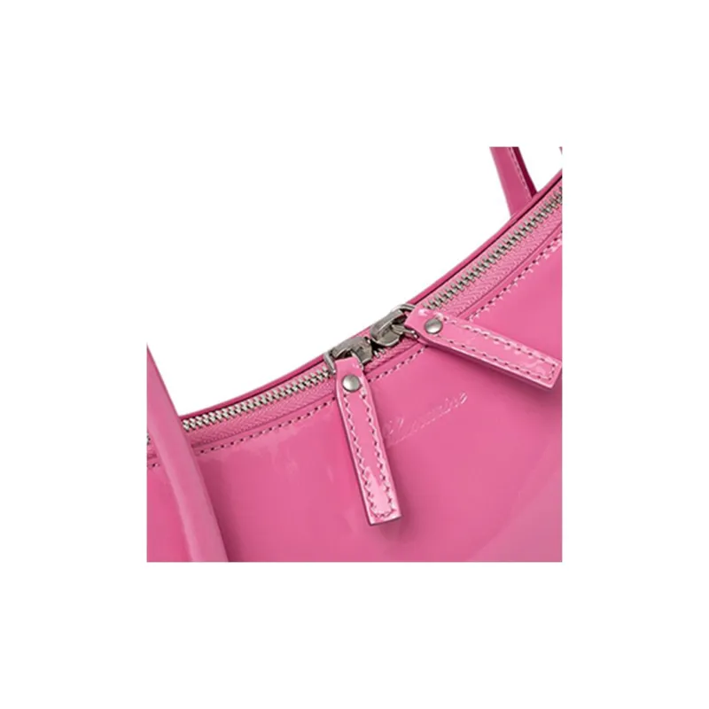 Blumarine Calfskin One Shoulder Handbags Women's Pink-3