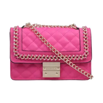 Kurt Geiger London Leather Shoulder Bag Crossbody Bag Women's Fuchsia