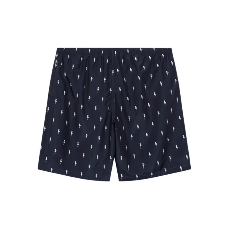 Neil Barrett All Over Pattern Printed Drawstring Shorts-1