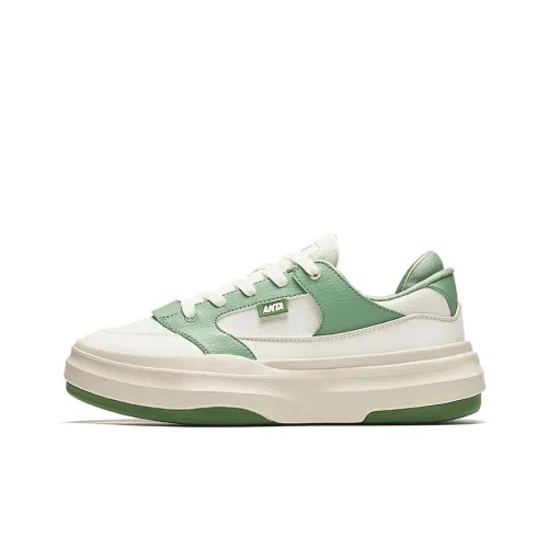 ANTA Skateboard Shoes Women's Low-Top Rich Jasmine Green