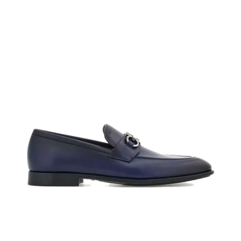 FERRAGAMO Penny Gancini-plaque Loafers-1