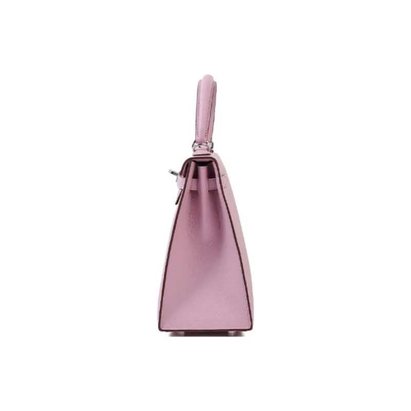 HERMES Kelly Epsom Leather Kelly Bag One Shoulder Handbags Regular Women's X9 Mauve Sylvestre Mallow Purple-2