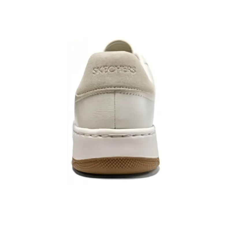 Skechers Sport Abrasion Resistant Low Top Skateboard Shoes Men's White Beige-3